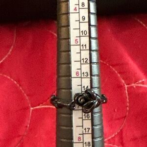 Black Goth Gothic Punk Grunge Emo Rose Ring Size 7 (5/20$)